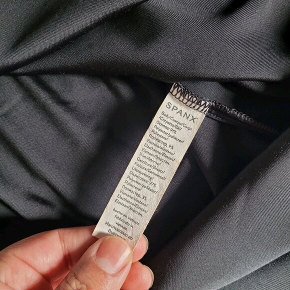 Spanx Velvet Half Zip Pullover Top Size Small Black Lounge Sweatshirt Casual - Picture 4 of 7